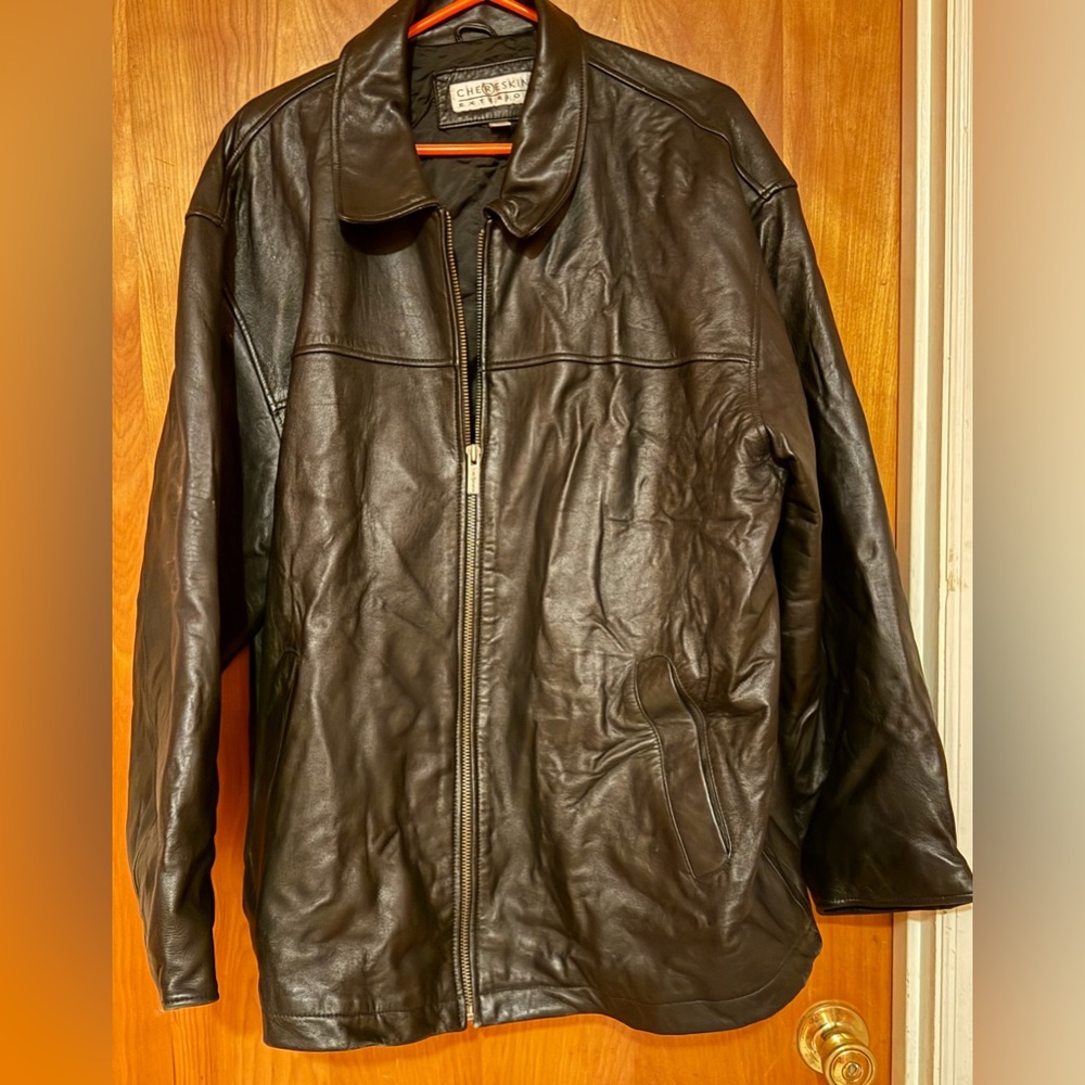 Classic Black Leather Jacket for Men